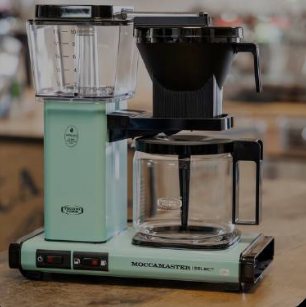 Equipment on a roastery shelf