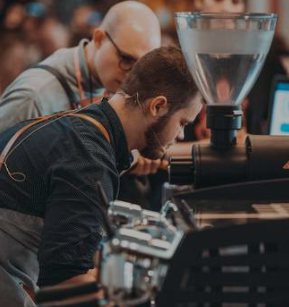 Specialty coffee customers using branded equipment